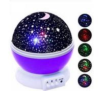 Veilleuse enfant LED projecteur étoile lune galaxie Violet Violet G