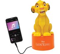 Lexibook Veilleuse enceinte Simba NS01AN – Disney Le Roi Lion, lumière douce, à piles, Jaune/Orange