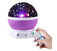 Veilleuse Enfant Musicale et Lumineuse,LED Veilleuse Etoile Projecteur Rotation + Télécommande,Lampe Projection Bébé pour Anniversaire,Noël Style10 1 Pièce