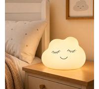 Veilleuse Enfant Nuage Lampe Veilleuse Bébé Tactile Lumiere d'allaitement Dimmable avec 7 Couleurs, Veilleuse LED Rechargeable pour Enfant Garcon Fille Lampe Chambre Anti-éblouissement Night Light