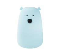 Veilleuse enfant ours sans fil RGBW télécommande bleue