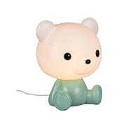Veilleuse enfant ours vert sans fil LED RGB 0,3 W avec USB-C