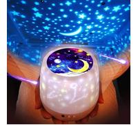 Veilleuse Enfants Projecteur Etoiles - Lampe de Projection LED Multicolore - Cadeau Décoration