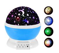 Veilleuse Étoilé Lumière décorative Rotation romantique Lampe ciel Cosmos Couverture Projecteur Lumière de nuit pour Enfants Chambre