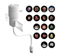 Veilleuse Étoilé, Projecteur Galaxie Rotatif USB avec 16 Films | Veilleuse de rêve avec motifs étoiles pour plafond et mur, lampe de chambre à coucher Plug and Play pour enfants et adultes