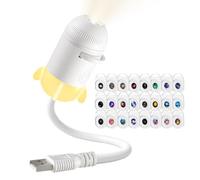 Veilleuse galaxie - Projecteur d'étoiles rotative - Alimenté par USB | Veilleuse à projection murale pour salon, salle de ureau