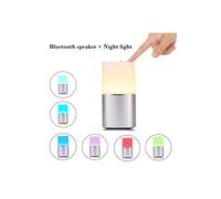 Veilleuse Haut-parleur Bluetooth, capteur lampe LED nuit Lampe de table Dimmable