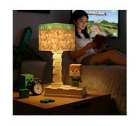Veilleuse - Lampe décorative en forme de bloc - Lampe d'ambiance pour chevet enfant - Rechargeable par USB - Motif gazon Multicolore