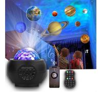 Veilleuse Lampe Projecteur LED Étoile,Projecteur Ciel Étoilé Rotatif avec 21Mode Télécommand Timer Bluetooth,Projecteur Galaxie