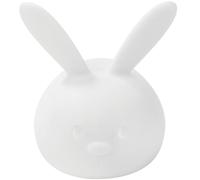 Nattou Veilleuse de Nuit Lapin LED en Silicone, Activation Vocale, 7 Lumières, Sans BPA, 13.5 x 10.5 x 15 cm, Silicone, Blanc