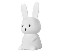 Veilleuse lapin en silicone, batterie rechargeable, auto 9-11h, lumière blanche fixe /7 couleurs en défiler, allumer/éteindre/changer la couleur par tapotement