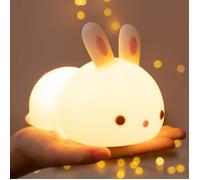 Veilleuse lapin, veilleuse bébé, veilleuse enfant rechargeable, veilleuse LED tactile