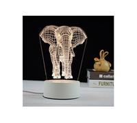 Veilleuse LED 3D l'éléphant DY-68 G