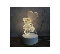 Veilleuse LED 3D Ours en ballon DY-51