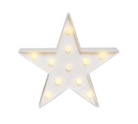 Veilleuse Led À Piles En Forme D'étoile Pour Bébé, Enfant, Chambre D'enfant, Fête D'anniversaire (Blanche)