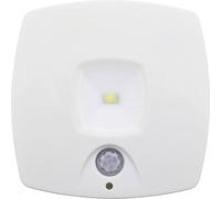 Veilleuse LED avec détecteur de mouvement Müller-Licht 27700015 carré LED blanc lumière du jour blanc