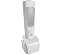 Veilleuse LED avec détecteur de mouvement Müller-Licht Casto 27700012 cylindrique LED blanc lumière du jour blanc