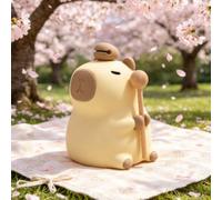 Veilleuse LED Capybara mignonne, lampe d'allaitement en silicone animal mignon, lampe tactile Type-C à intensité variable, lampe de chevet en silicone souple LED, cadeau amusant, lampe de chevet en si