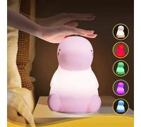 Veilleuse Led En Forme De Dinosaure En Silicone, Lampe De Nuit Aux Couleurs Changeantes, Cadeau Idéal Pour Les Enfants