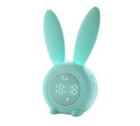 Veilleuse Led En Silicone À Induction, Lapin Mignon, Alarme Numérique, Horloge De Bureau, Veilleuse Avec Veilleuse, Décoration De La Maison