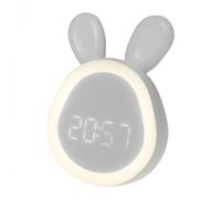 Veilleuse LED Lapin blanche réveil/horloge Mary's MW20531