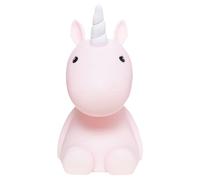 Veilleuse Licorne Led Rose H17cm Rose