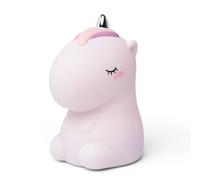 Veilleuse licorne rose pailletée avec t