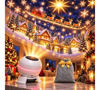 Veilleuse magique de projection de Noël, projecteur de Noël intérieur | Projecteur de plafond de Noël avec alimentation USB, affichage mural et plafond, design de table compact pour décoration de