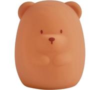 Veilleuse en silicone ours caramel (12 cm)