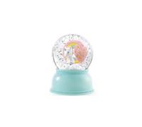 Djeco Veilleuse Boule à neige Licorne – Bleu – 1 unité