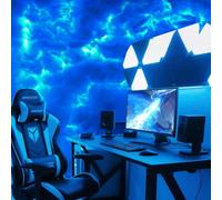 Veilleuse nuage 3D avec mode de synchronisation musicale - Cadeau de la Saint-Valentin, kit DIY de bande LED RVB intelligente, alimenté par USB, à fixer au mur/au plafond, forme personnalisable pour u