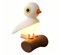 Veilleuse oiseau avec capteur de mouvement, lampe murale magnétique (White)
