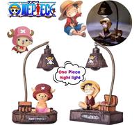 Veilleuse One Piece Luffy Tony Chopper, petite figurine de dessin animé de haute qualité, ornement de bureau créatif, cadeau pour hommes et femmes Night light-B