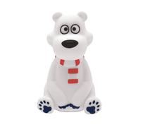 Lexibook - Veilleuse de Poche LED Ours Polaire pour chambre d'enfants, changement de couleurs, lumière douce, à piles, NLJ01PB