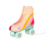 Veilleuse Patin À Roulettes En Résine Sur Secteur Rose TU