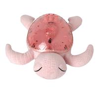 Cloud b Veilleuse tortue musicale rose | 1 projecteur d’océan + 2 bruits blancs + 2 sons apaisants | Capteur de pleurs | Tranquil Turtle Rose rechargeable