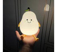 VEILLEUSE POIRE BÉBÉ | LED douce, rechargeable - Veilleuse + Ebook "Sommeil Bébé" Offert