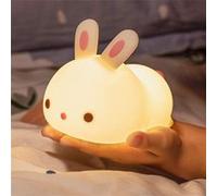 Veilleuse Pour Enfant bébé Veilleuses LED Veilleuse Animal Couleur Lapin Type Rechargeable Modifiable Adapté Aux Enfants bébés et Filles White G