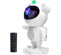 Veilleuse projecteur Astronaute LED Blanc -KINGCENTON - 5 modes de projection -Ciel Etoile Galaxie Nébuleuse - Télécommande Blanc G