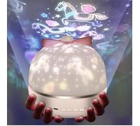 Veilleuse Projecteur Bébé - VOLY - Rotation 360° - Lumière Étoilée - Musique - Rechargeable USB
