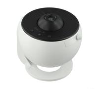 Veilleuse projecteur d'étoiles céleste 3D avec fonction minuterie, commande vocale pour Alexa Google Assistant, décoration de chambre, noir et blanc