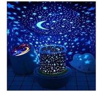 Veilleuse projecteur etoile, lampe musique et lumineuse 360°rotation, alimenté par usb, 5 films de projection 3 réglages de luminosité, idéal pour G
