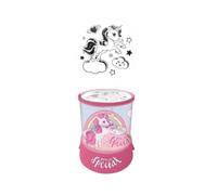 Veilleuse Projecteur - Licorne - LED - Rose - 12 cm