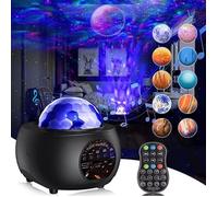 Veilleuse Projecteur Planètes et étoiles, Lumière de Projection 32 Modes Éclairage Haut-parleur Bluetooth TF Card Lecteur de
