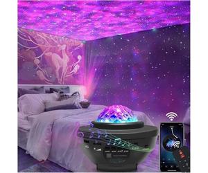 Veilleuse Projecteur - ROSEDO - Starry Sky - LED - Haut-parleur Bluetooth - Minuterie