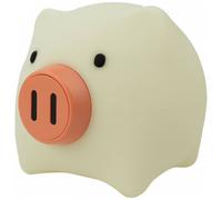 Veilleuse Rechargeable Cochon Blanc, Rose, Noir TU