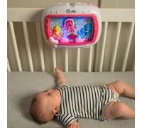 Baby Einstein – Veilleuse bébé Rêves Marins – Aquarium musical, sons de l'océan, télécommande, rose