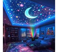 Veilleuse RGB, lampe de projection LED, projecteur de lune et de galaxie, 5V USB, cadeau pour Noël, veilleuse LED de décoration de chambre Taille UniqueABS