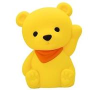 Veilleuse souple en silicone - Luke l'ourson JAUNE G