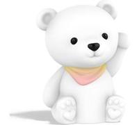 Veilleuse souple en silicone rechargeable - Toto l'ourson BLANC G
